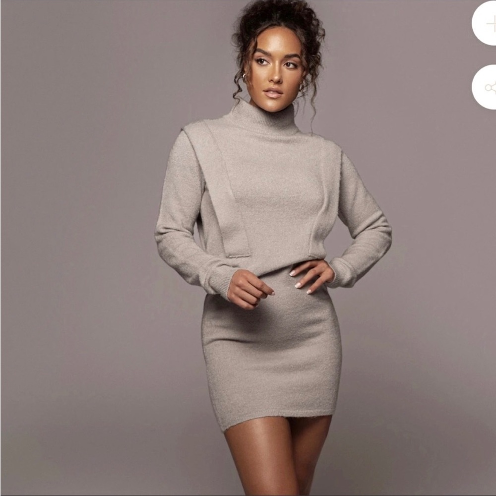 Jluxlabel Grey Sweater Dress - NWT